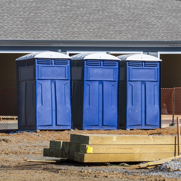 what is the cost difference between standard and deluxe porta potty rentals in Austinville IA